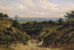 Gezicht op de Ooijpolder vanaf de Holleweg bij Berg en Dal