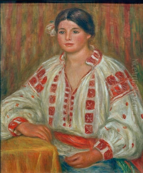 Die bulgarische Bluse Oil Painting by Pierre Auguste Renoir