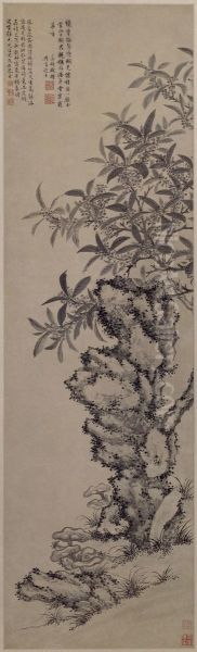 <<wang gu xiang hua hui tu zhou>> Oil Painting by Wang Guxiang