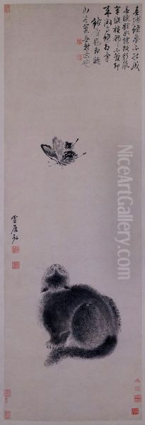<<sun ke hong mao die tu zhou>> Oil Painting by Sun Kehong