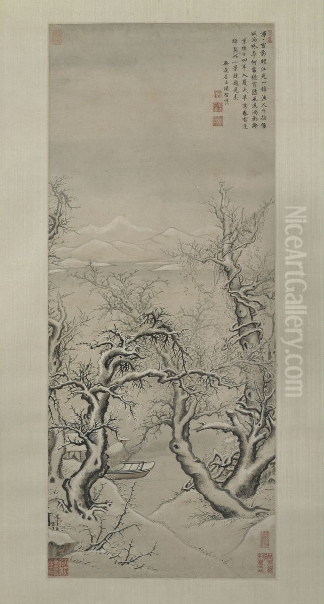 <<xiang sheng mo xue ying yu ren tu zhou>> Oil Painting by Xiang Shengmo