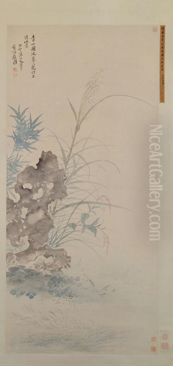 <<yun shou ping liao ting yu zao tu zhou>> Oil Painting by Yun Shouping