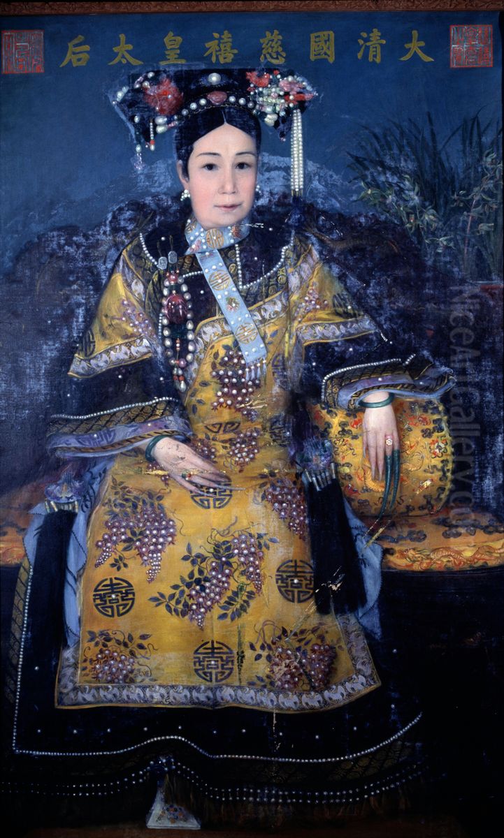 <<ci xi tai hou bian fu xiang ping>> Oil Painting by Katharine Augusta Carl