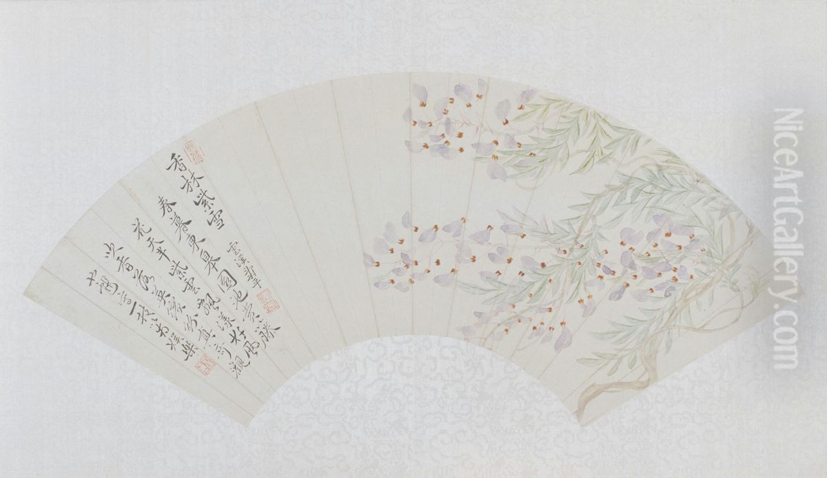 <<yun shou ping xiang lin zi xue tu shan ye>> Oil Painting by Yun Shouping