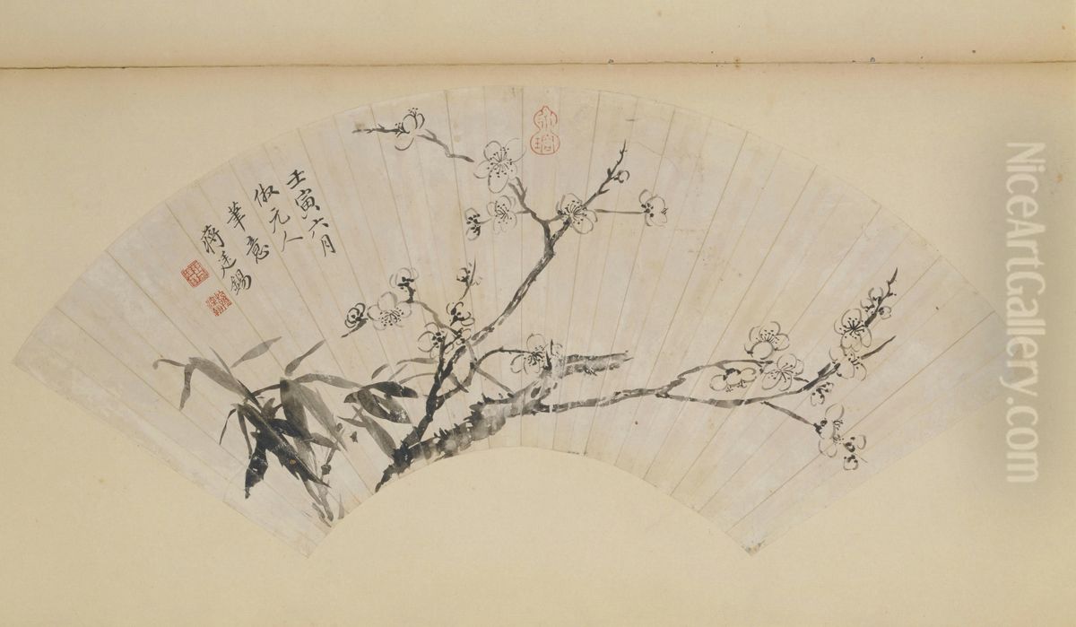 <<jiang ting xi mei zhu tu shan ye>> Oil Painting by Jiang Tingxi