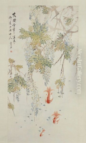 <<xu gu zi teng jin yu tu zhou>> Oil Painting by Xu Gu