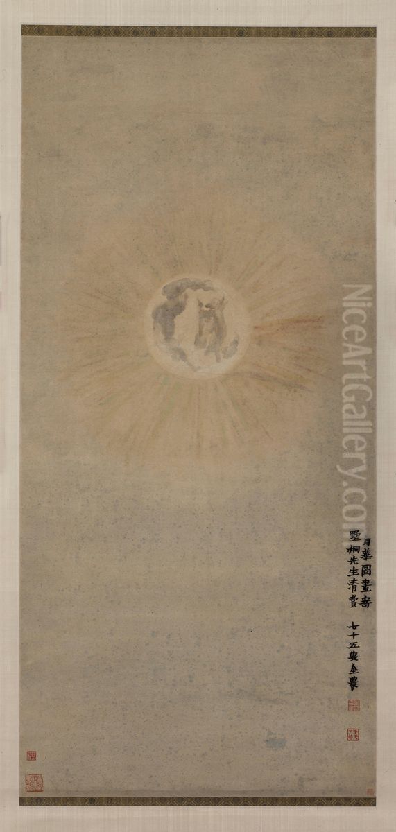 <<jin nong yue hua tu zhou>> Oil Painting by Jin Nong