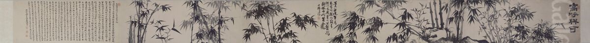 <<shi tao gao hu yu ke tu juan>> Oil Painting by Shitao Daoji