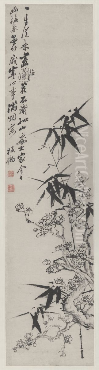 <<zheng xie mei zhu tu zhou>> Oil Painting by Zheng Xie