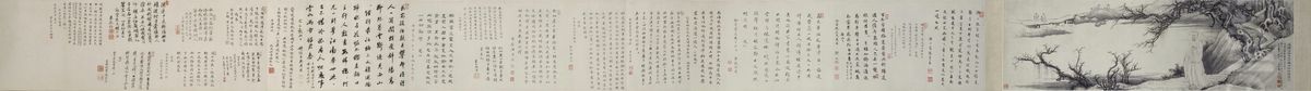 <<yu zhi ding nian tang xi bian du li tu juan>> Oil Painting by Yu Zhiding
