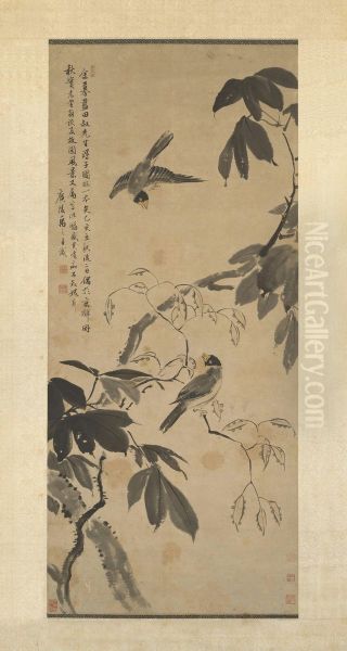 <<yu zhi ding tong qin tu zhou>> Oil Painting by Yu Zhiding