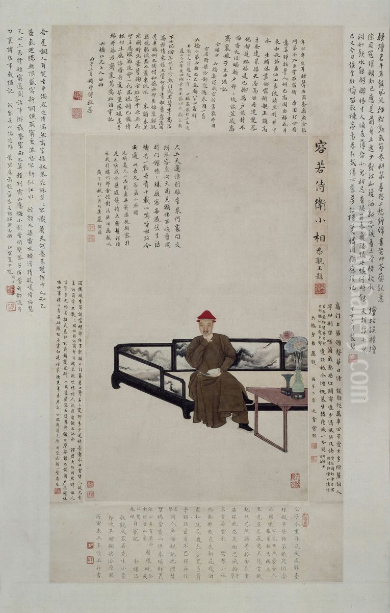 <<yu zhi ding na lan rong ruo xiang zhou>> Oil Painting by Yu Zhiding