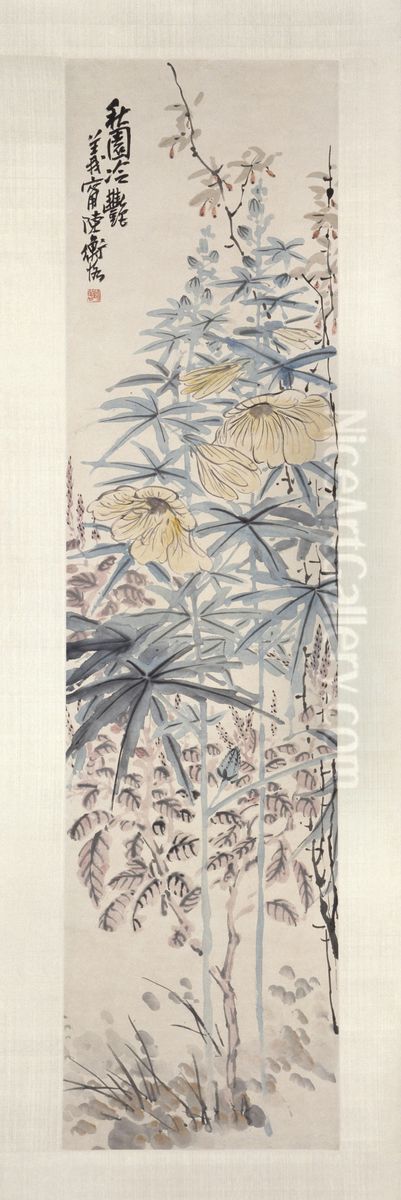 <<chen shi ceng qiu yuan leng yan tu zhou>> Oil Painting by Chen Shizeng