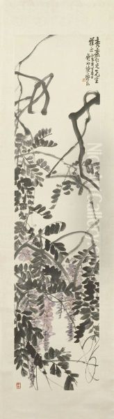 <<chen shi ceng zi teng tu zhou>> Oil Painting by Chen Shizeng