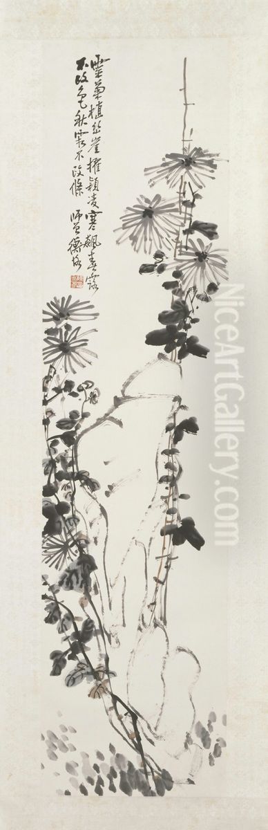 <<chen shi ceng ju hua tu zhou>> Oil Painting by Chen Shizeng
