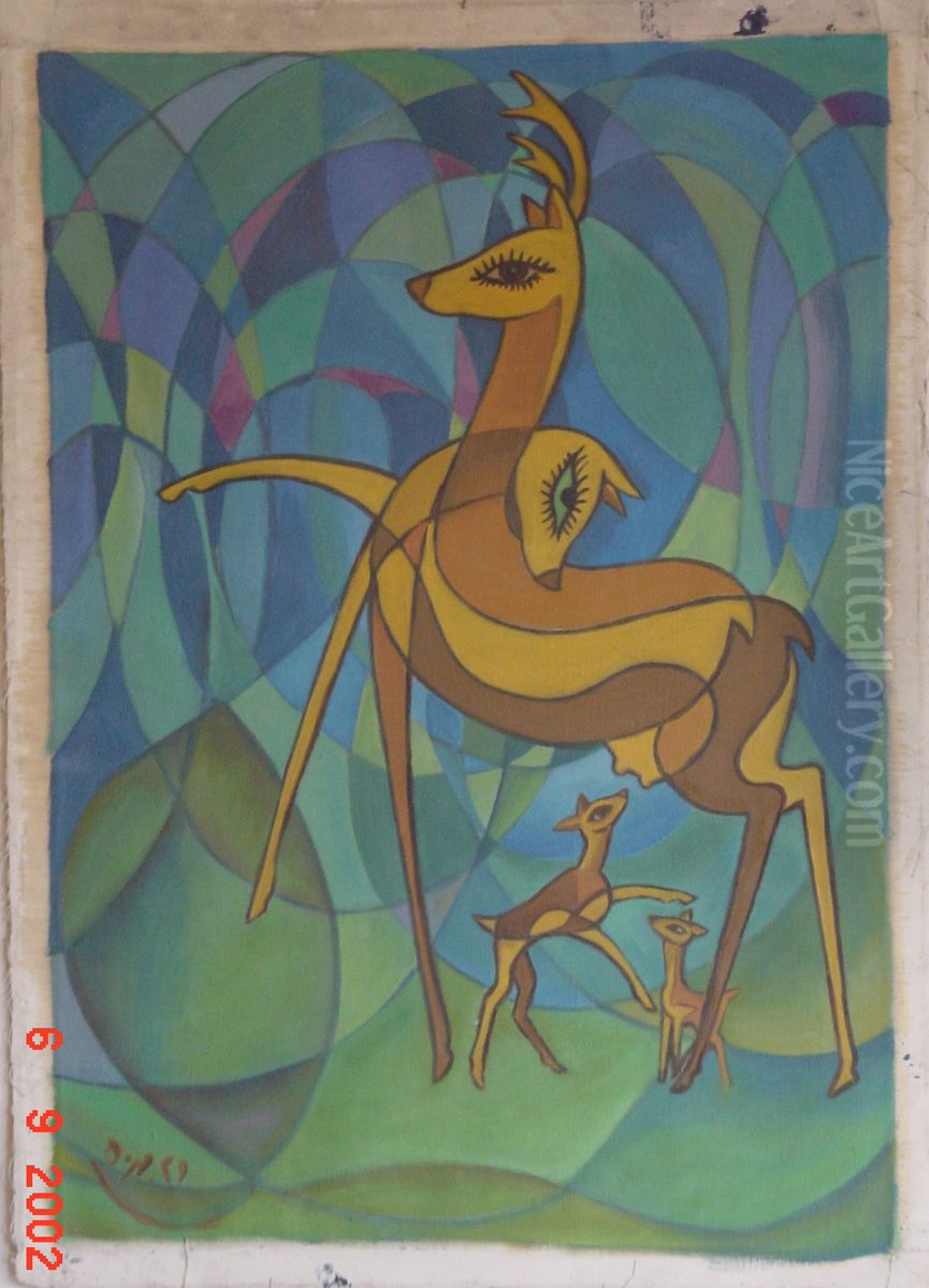 Life Oil Painting by Bijan Jazani