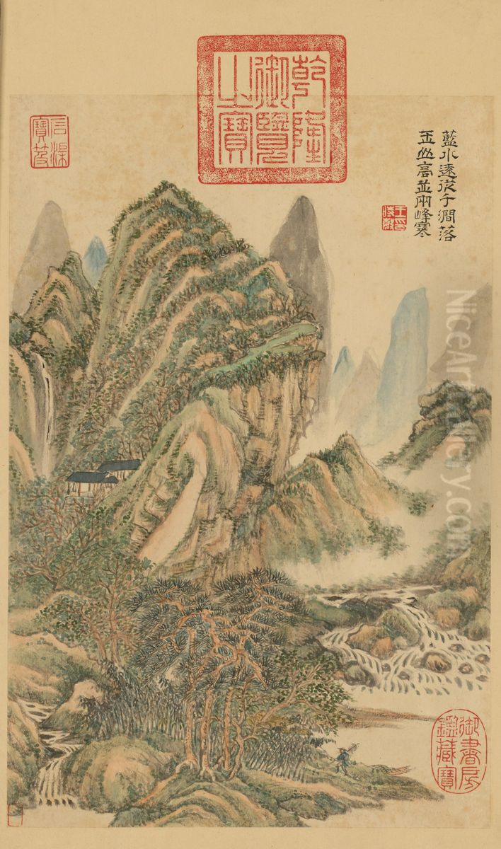 <<wang shi min hua du fu shi yi ce>> Oil Painting by Wang Shimin