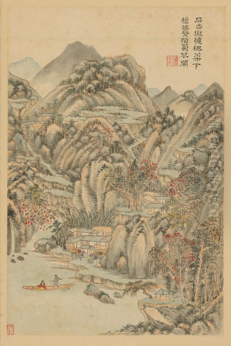 <<wang shi min hua du fu shi yi ce>> Oil Painting by Wang Shimin