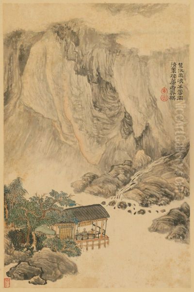 <<wang shi min hua du fu shi yi ce>> Oil Painting by Wang Shimin