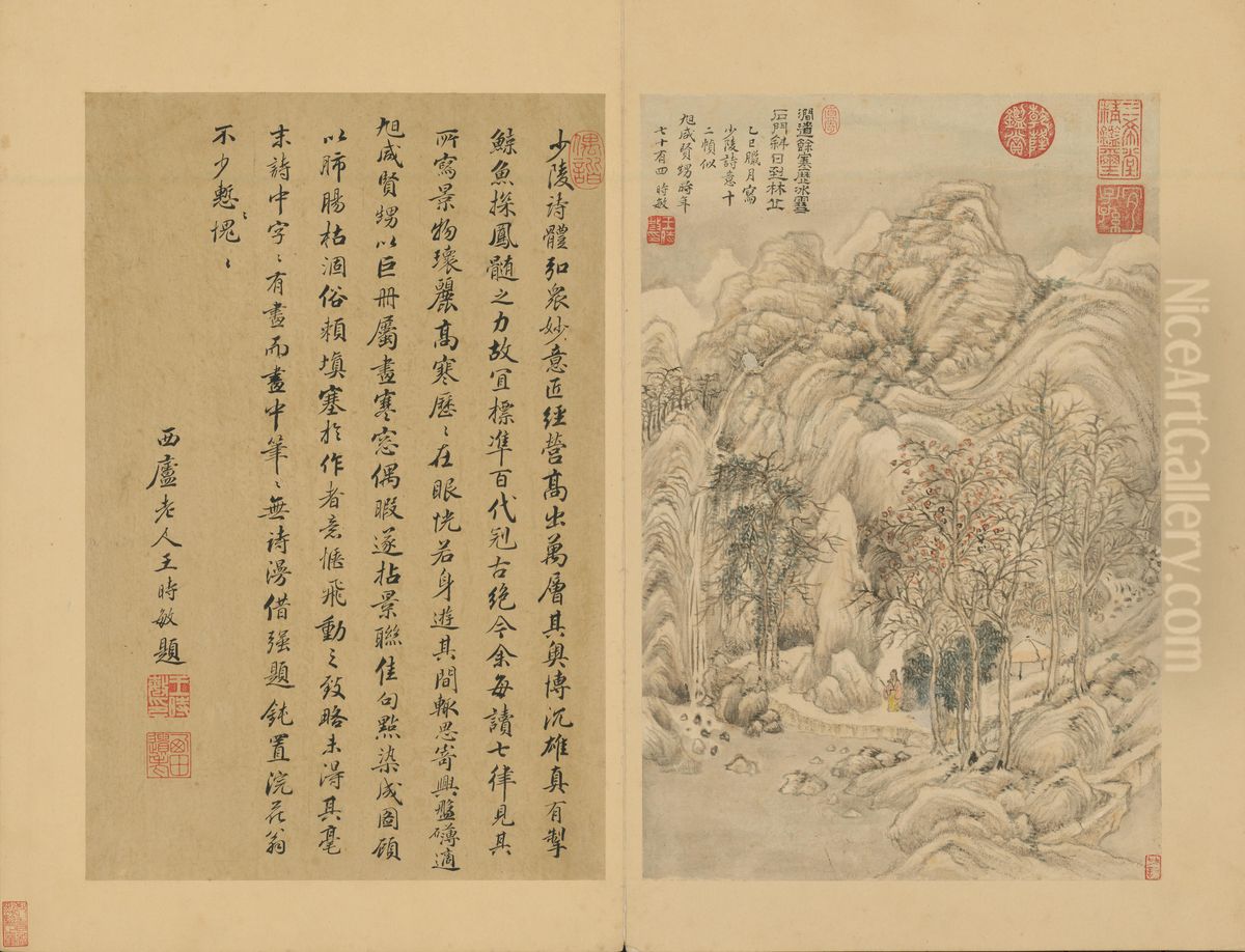 <<wang shi min hua du fu shi yi ce>> Oil Painting by Wang Shimin