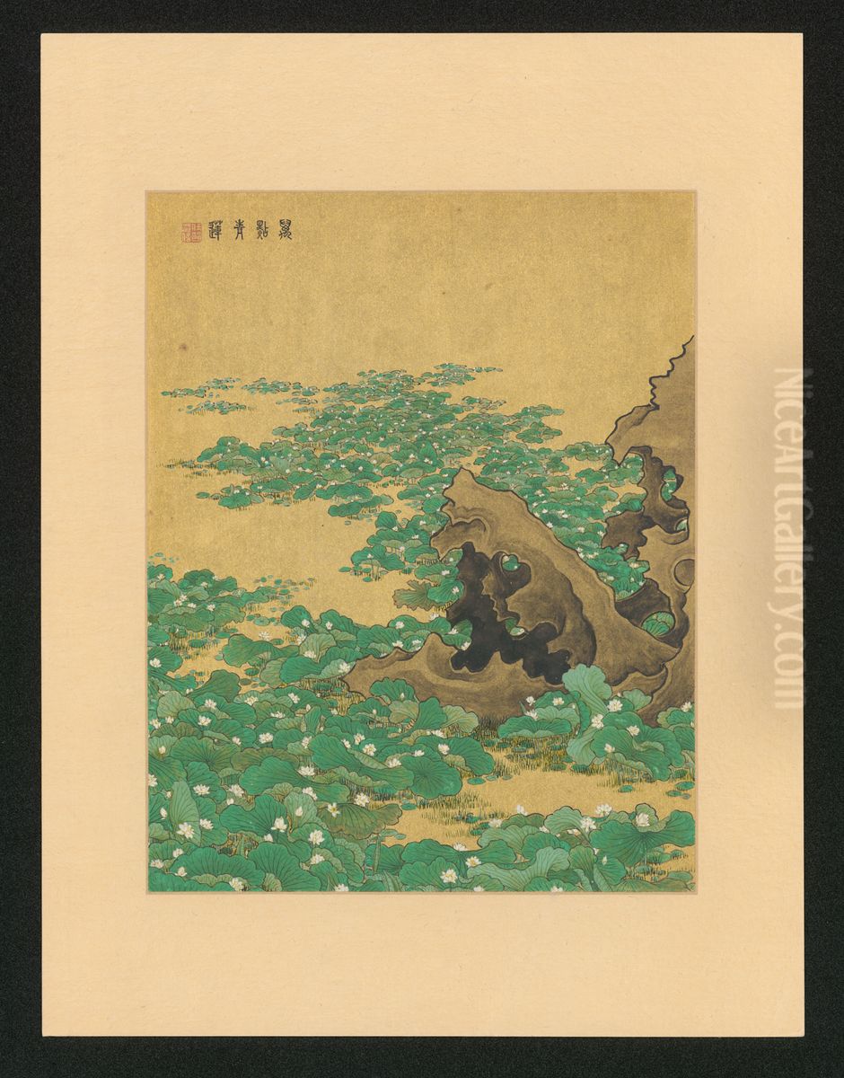 <<ren xiong shi wan tu ce>> Oil Painting by Ren Xiong