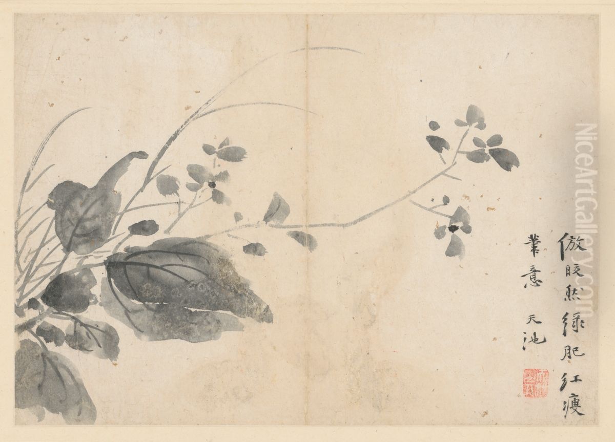 <<xu wei ren wu hua hui ce>> Oil Painting by Xu Wei
