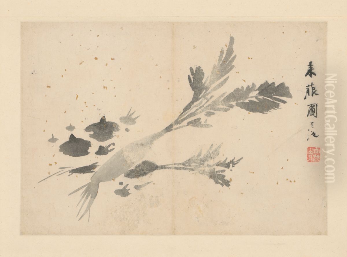 <<xu wei ren wu hua hui ce>> Oil Painting by Xu Wei