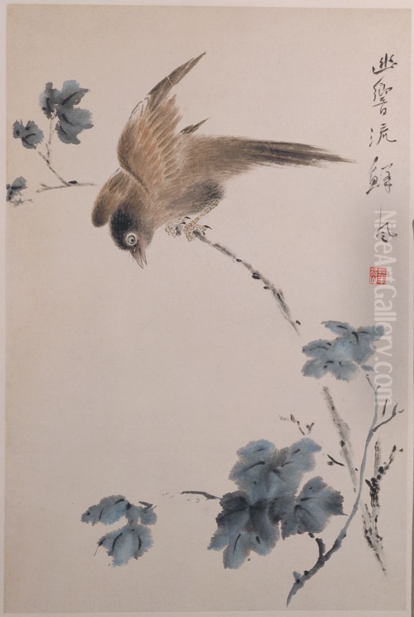 <<hua nie hua niao ce>> Oil Painting by Hua Yan