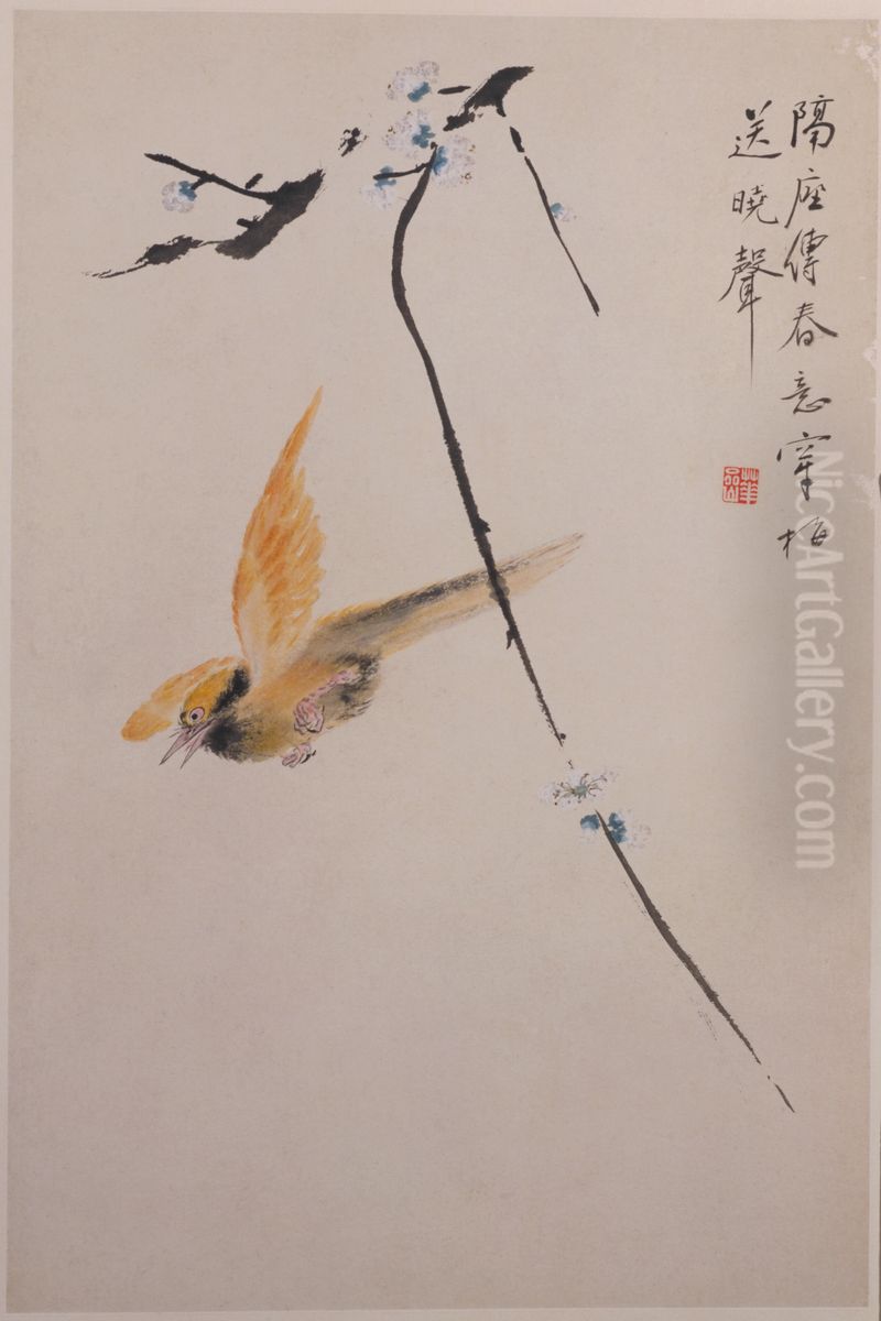 <<hua nie hua niao ce>> Oil Painting by Hua Yan