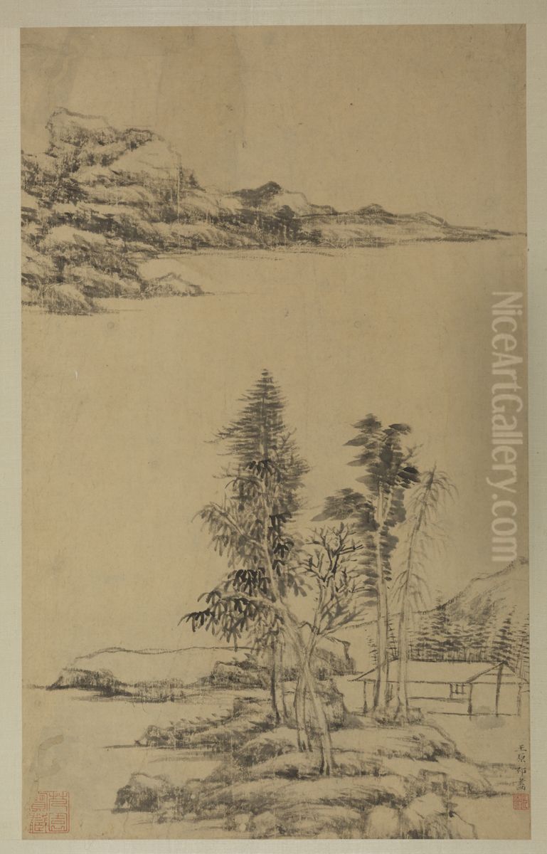 <<wang yuan qi shan shui ye>> Oil Painting by Wang Yuanqi