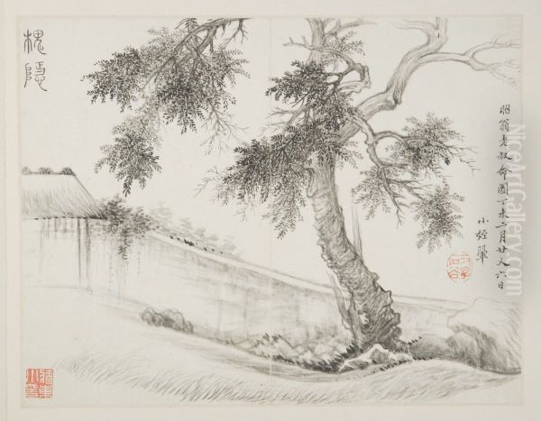 <<wang hui, yun shou ping huai yin tu ce>> Oil Painting by Wang Hui