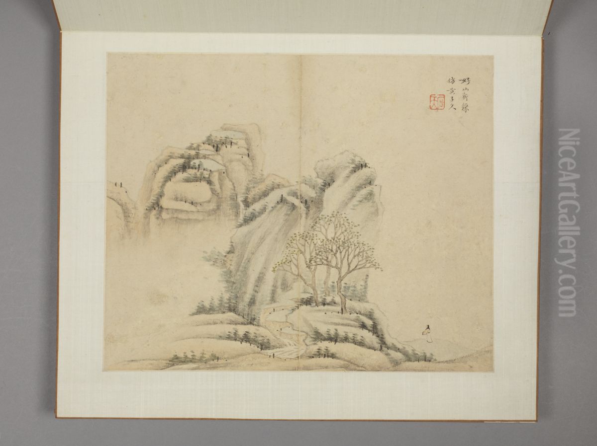 <<chen hao shan shui ce>> Oil Painting by Shen Hao