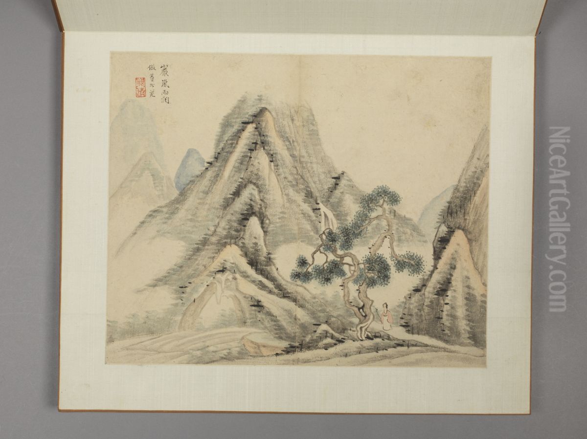 <<chen hao shan shui ce>> Oil Painting by Shen Hao