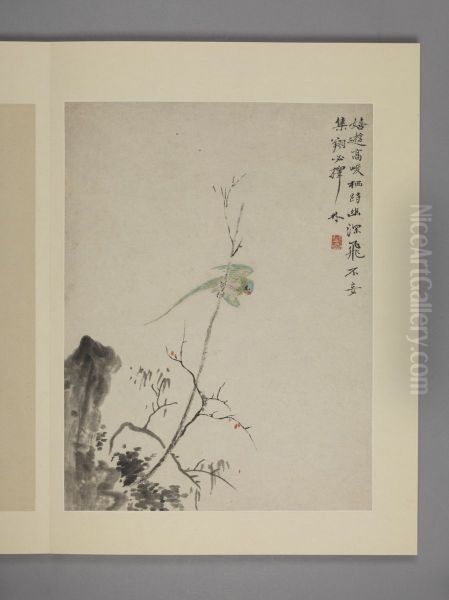 <<hua nie hua niao tu ce>> Oil Painting by Hua Yan