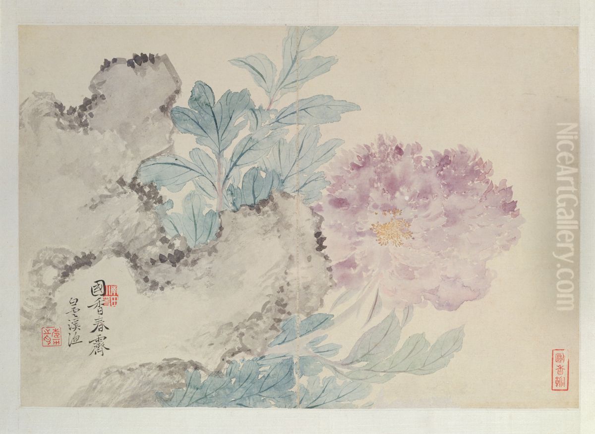 <<yun shou ping hua hui ce>> Oil Painting by Yun Shouping