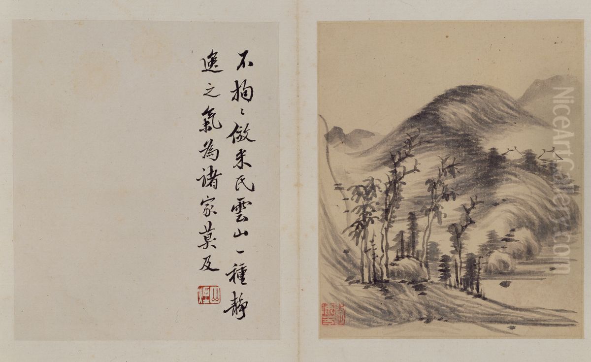 <<li liu fang shan shui ce>> Oil Painting by Li Liufang