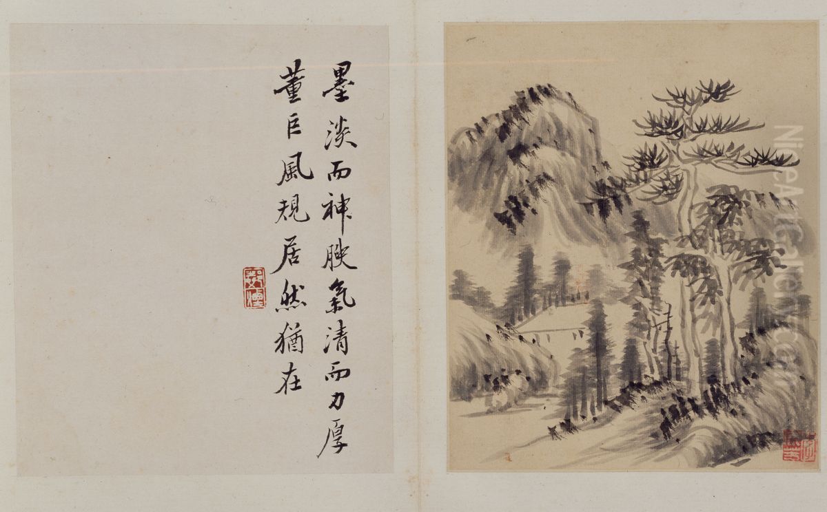 <<li liu fang shan shui ce>> Oil Painting by Li Liufang