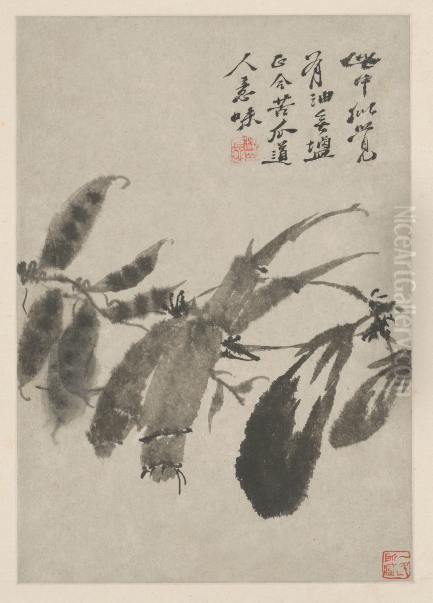 <<yuan ji hua hui tu ce>> Oil Painting by Shitao Daoji