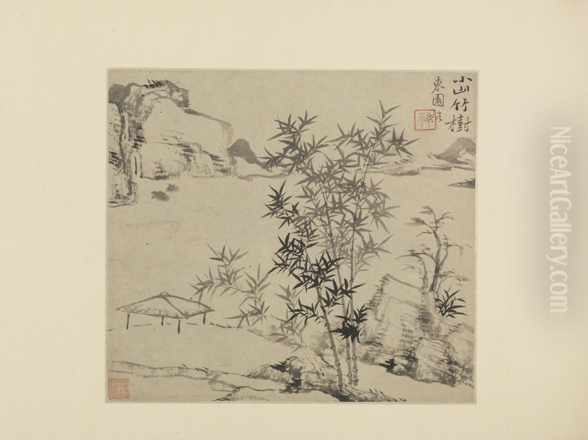 <<yun shou ping xiao shan zhu shu ye>> Oil Painting by Yun Shouping