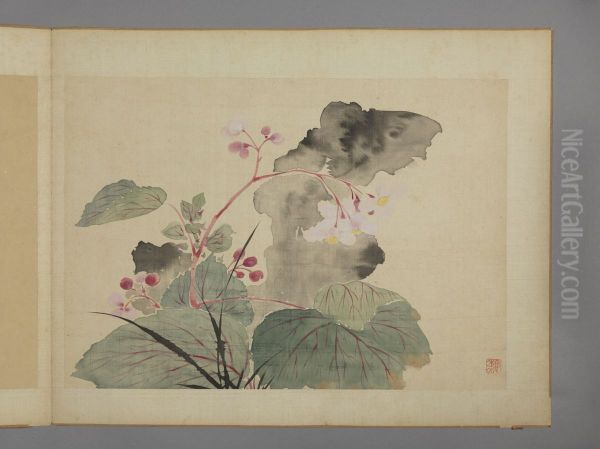 <<hua nie hua hui tu ce>> Oil Painting by Hua Yan