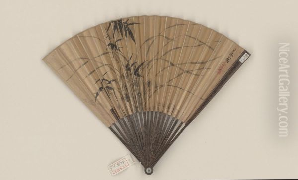 <<wen zheng ming lan zhu cheng shan>> Oil Painting by Wen Zhengming