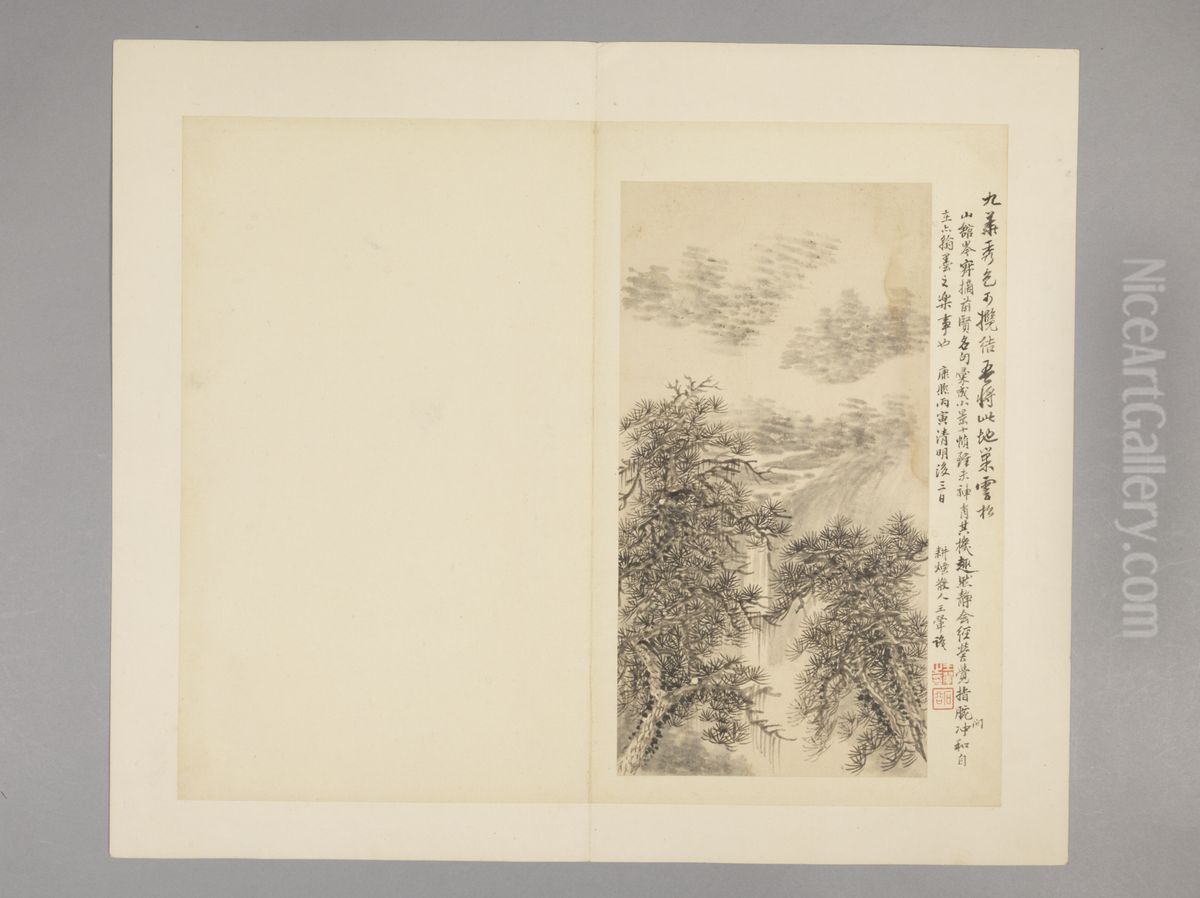 <<wang hui ni qian ren shi yi ce>> Oil Painting by Wang Hui
