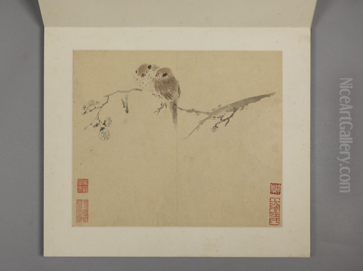 <<hua nie hua niao ce>> Oil Painting by Hua Yan