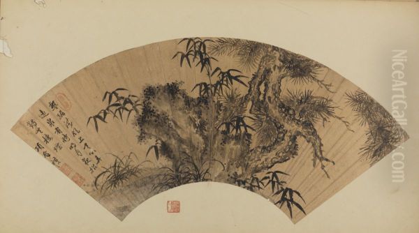 <<xiang sheng mo song zhu shi shan>> Oil Painting by Xiang Shengmo