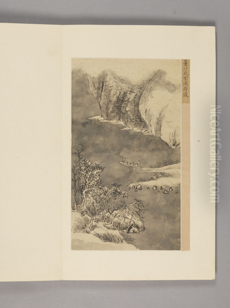 <<wang hui xue jing shan shui ce>> Oil Painting by Wang Hui