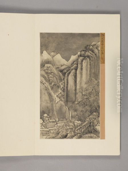 <<wang hui xue jing shan shui ce>> Oil Painting by Wang Hui