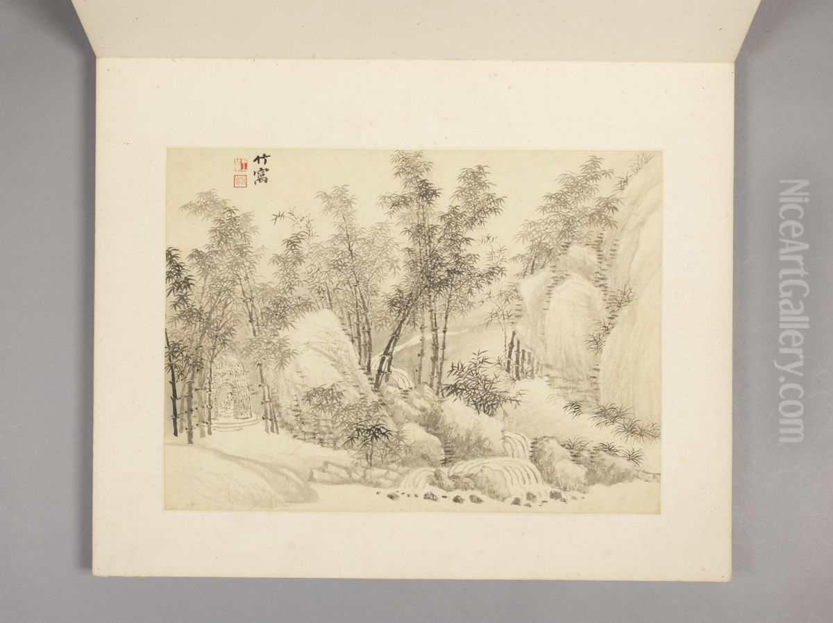 <<wang hui shan shui zhu shi ce>> Oil Painting by Wang Hui