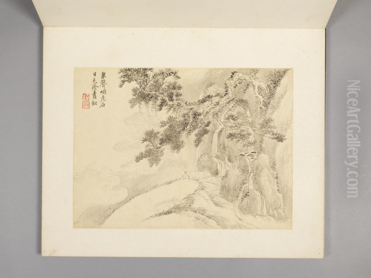 <<wang hui shan shui zhu shi ce>> Oil Painting by Wang Hui