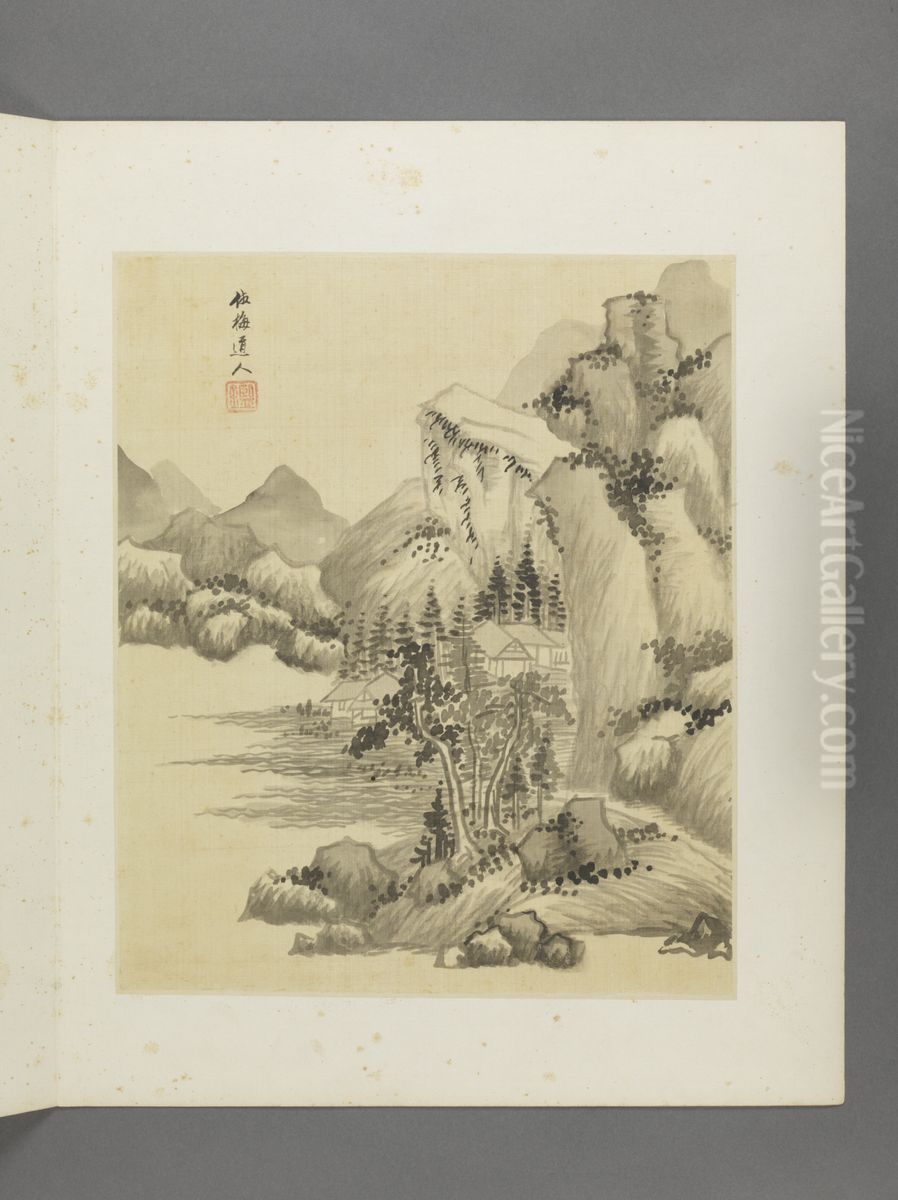 <<wang jian fang gu shan shui ce>> Oil Painting by Wang Jian <<wang jian fang gu shan shui ce>> Oil Painting by Wang Jian