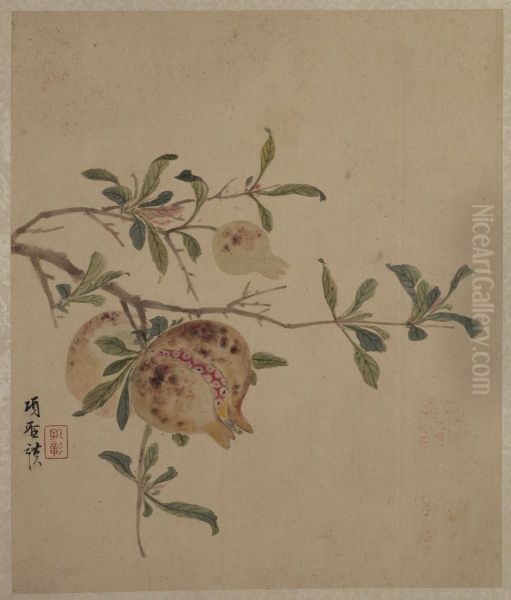<<xiang sheng mo shan shui hua guo ce>> Oil Painting by Xiang Shengmo